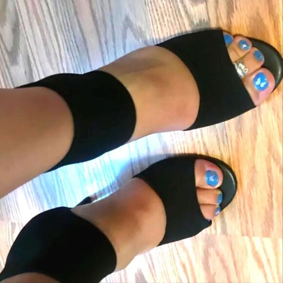 Women knitted heels sz 7.5 - Picture 5 of 6